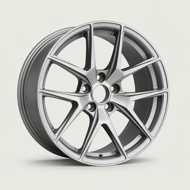 Silver alloy mag wheel